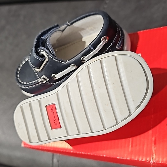 GARVALIN 50 aniversario Boys Shoe Navy Blue Leather Size 21 - Picture 7 of 8